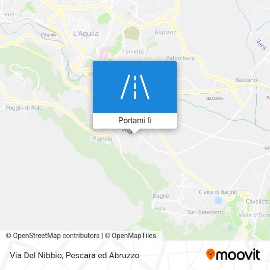 Mappa Via Del Nibbio