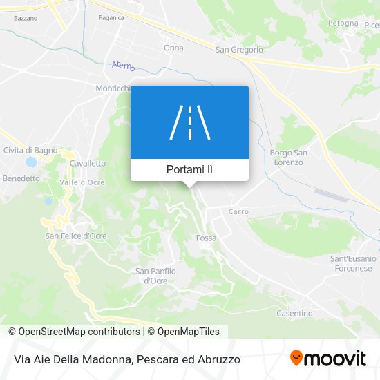 Mappa Via Aie Della Madonna