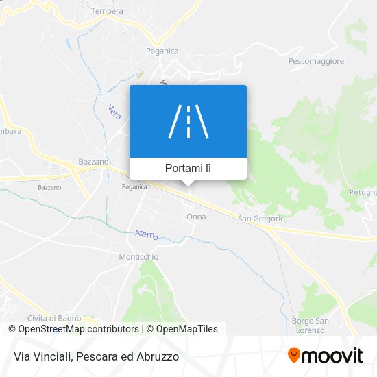 Mappa Via Vinciali