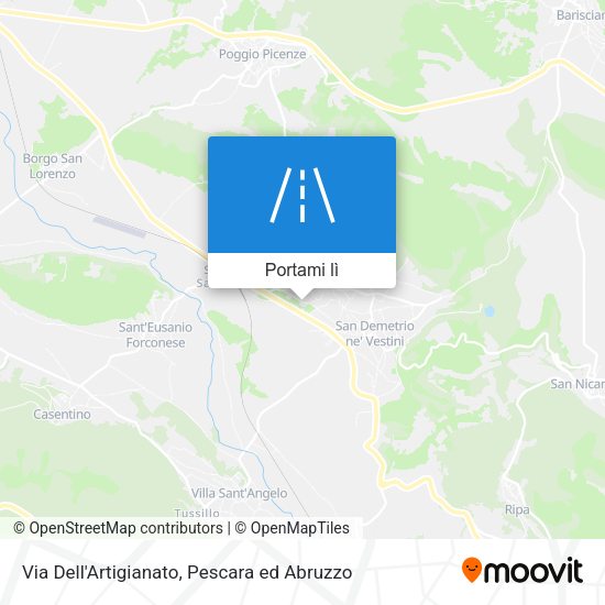 Mappa Via Dell'Artigianato