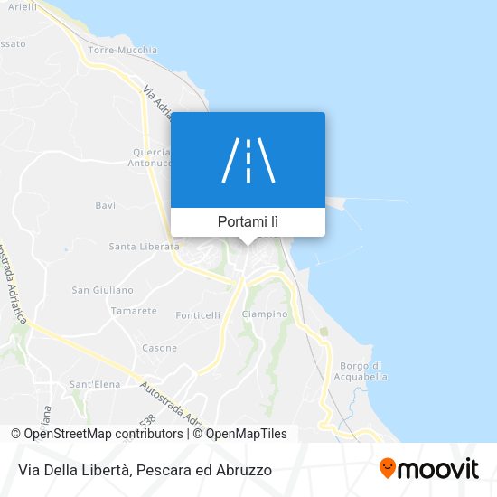 Mappa Via Della Libertà