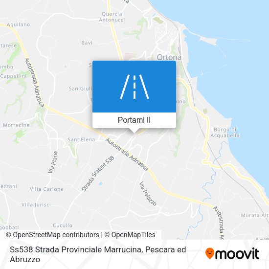 Mappa Ss538 Strada Provinciale Marrucina