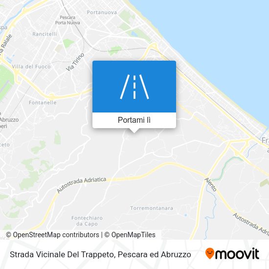 Mappa Strada Vicinale Del Trappeto