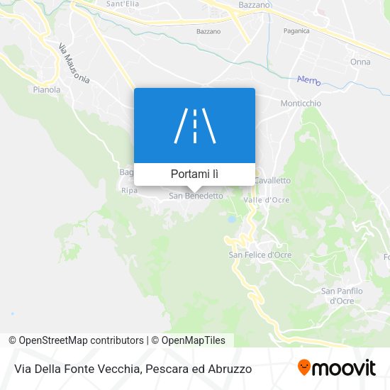 Mappa Via Della Fonte Vecchia