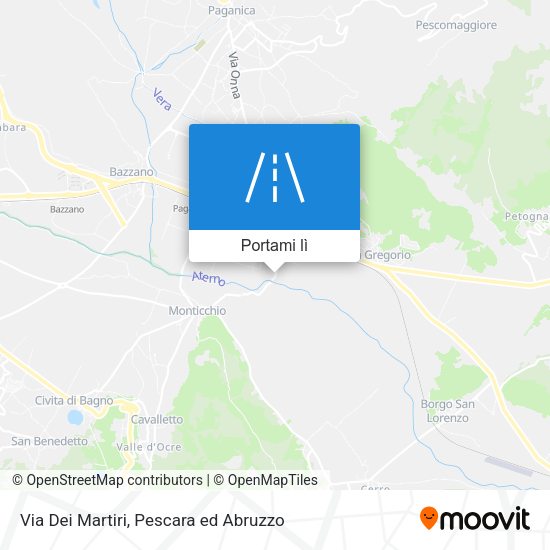 Mappa Via Dei Martiri