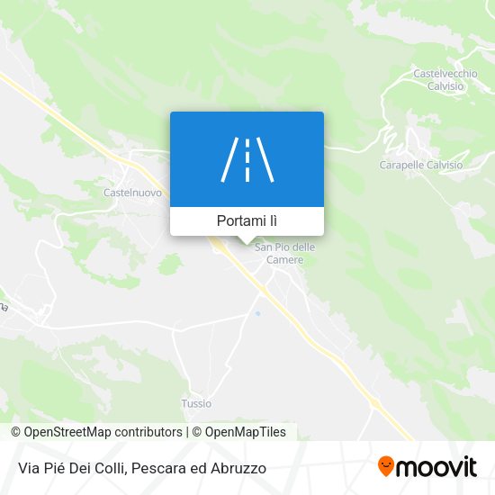 Mappa Via Pié Dei Colli