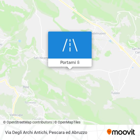 Mappa Via Degli Archi Antichi