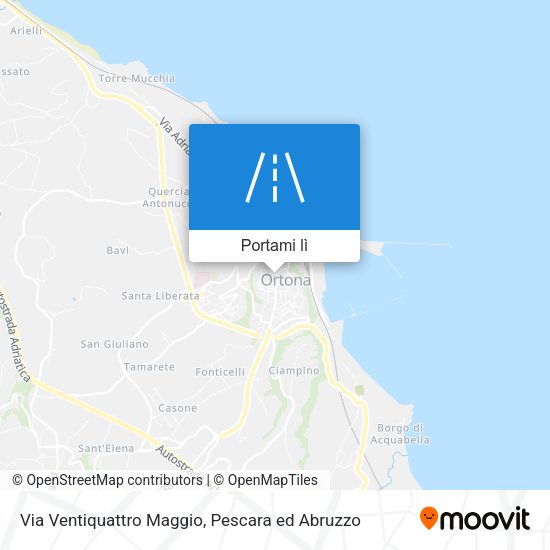 Mappa Via Ventiquattro Maggio