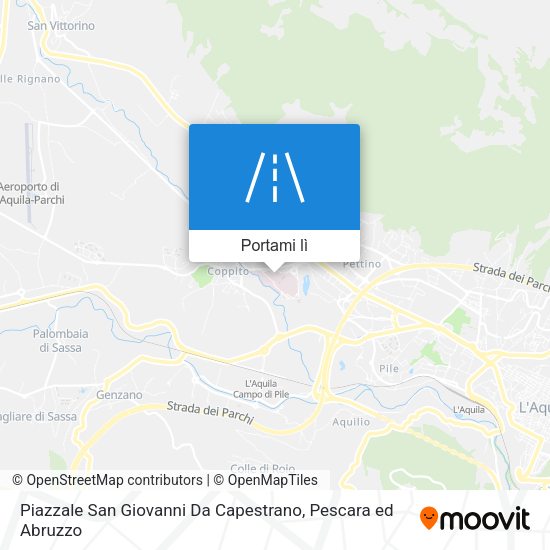 Mappa Piazzale San Giovanni Da Capestrano