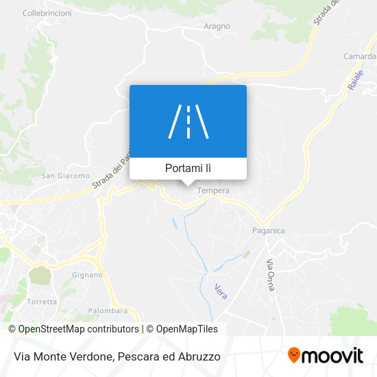 Mappa Via Monte Verdone