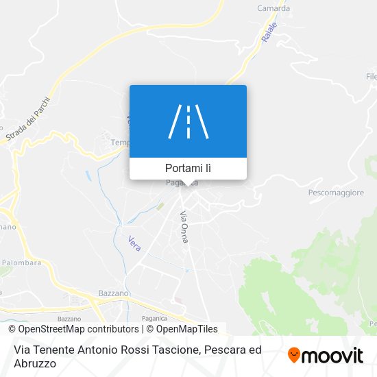 Mappa Via Tenente Antonio Rossi Tascione