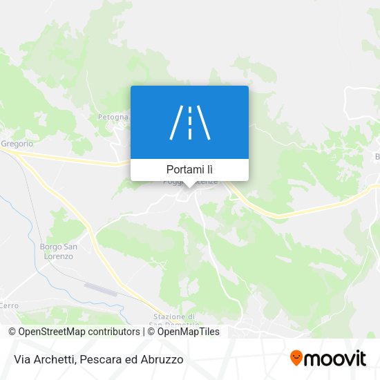 Mappa Via Archetti