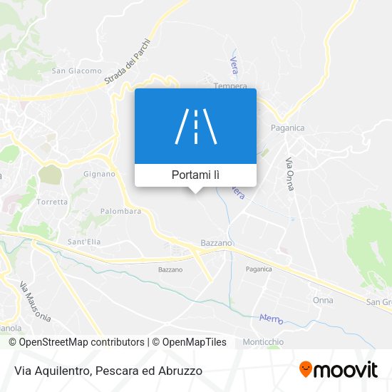 Mappa Via Aquilentro