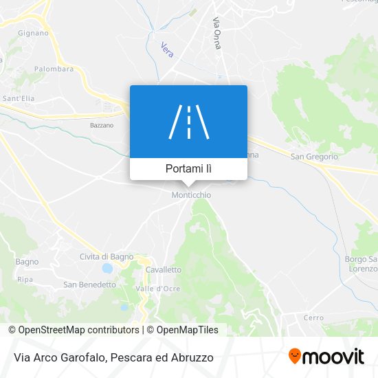 Mappa Via Arco Garofalo
