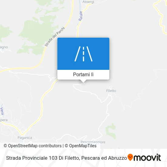 Mappa Strada Provinciale 103 Di Filetto