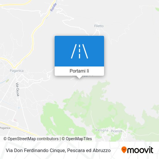 Mappa Via Don Ferdinando Cinque