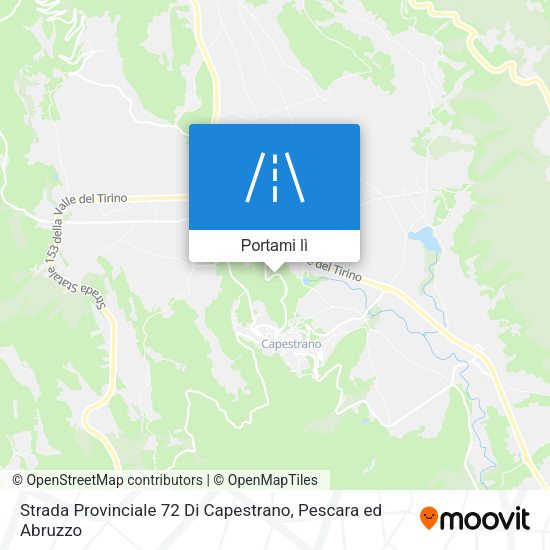 Mappa Strada Provinciale 72 Di Capestrano