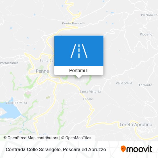 Mappa Contrada Colle Serangelo