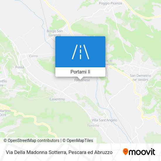 Mappa Via Della Madonna Sotterra
