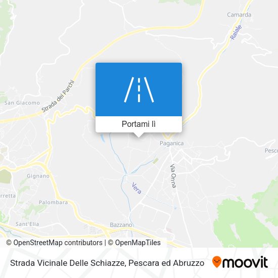 Mappa Strada Vicinale Delle Schiazze