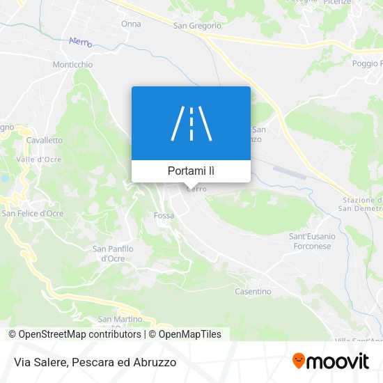 Mappa Via Salere