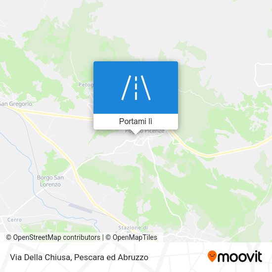 Mappa Via Della Chiusa