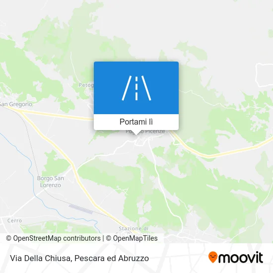 Mappa Via Della Chiusa