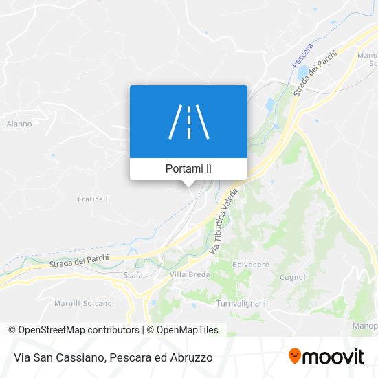 Mappa Via San Cassiano