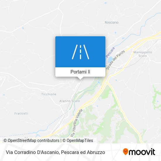 Mappa Via Corradino D'Ascanio