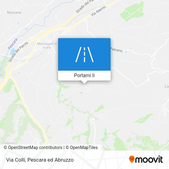 Mappa Via Colli