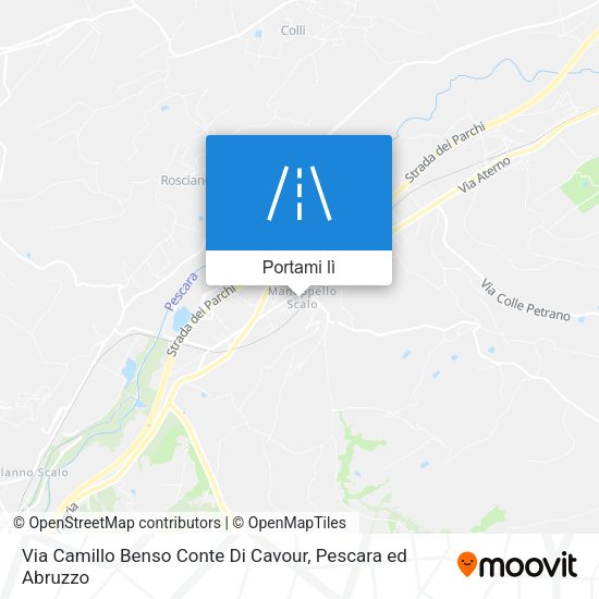 Mappa Via Camillo Benso Conte Di Cavour