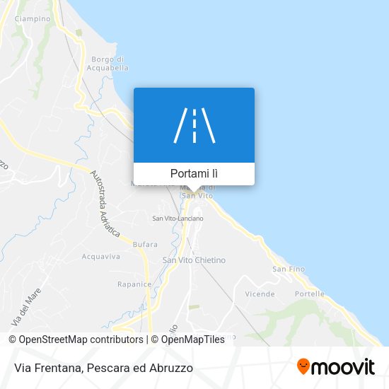 Mappa Via Frentana
