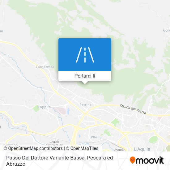Mappa Passo Del Dottore Variante Bassa