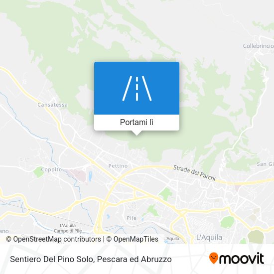 Mappa Sentiero Del Pino Solo