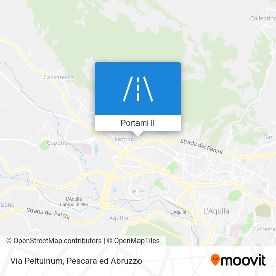 Mappa Via Peltuinum
