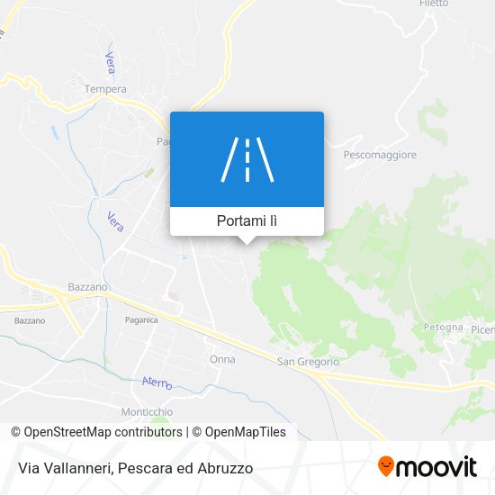 Mappa Via Vallanneri