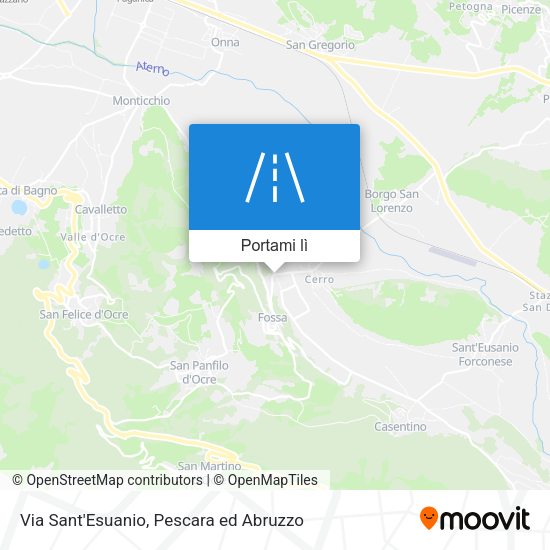Mappa Via Sant'Esuanio