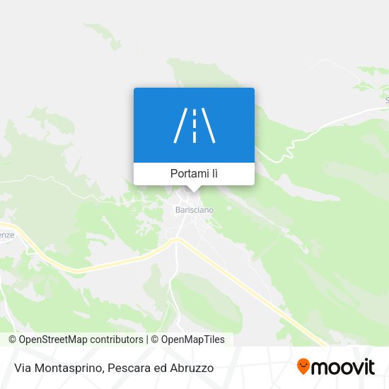 Mappa Via Montasprino
