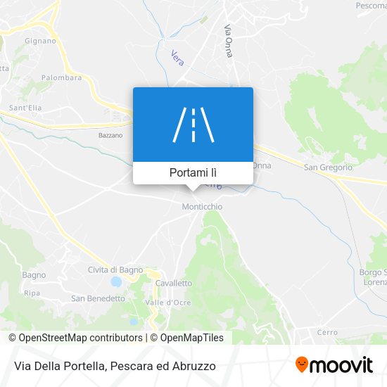 Mappa Via Della Portella