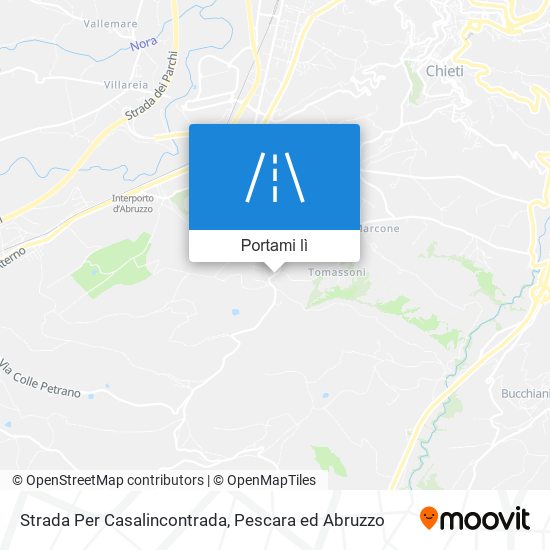 Mappa Strada Per Casalincontrada