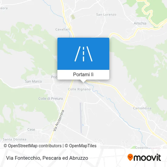 Mappa Via Fontecchio