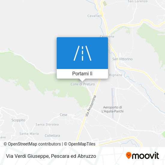 Mappa Via Verdi Giuseppe