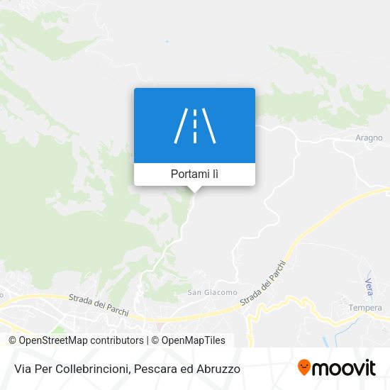 Mappa Via Per Collebrincioni
