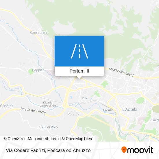 Mappa Via Cesare Fabrizi