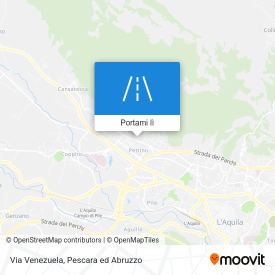 Mappa Via Venezuela