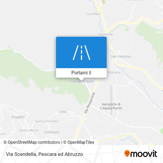 Mappa Via Scendella