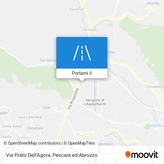 Mappa Via Prato Dell'Agora
