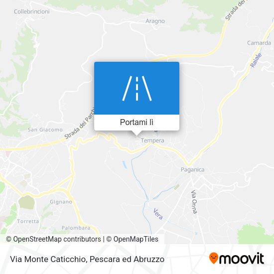 Mappa Via Monte Caticchio