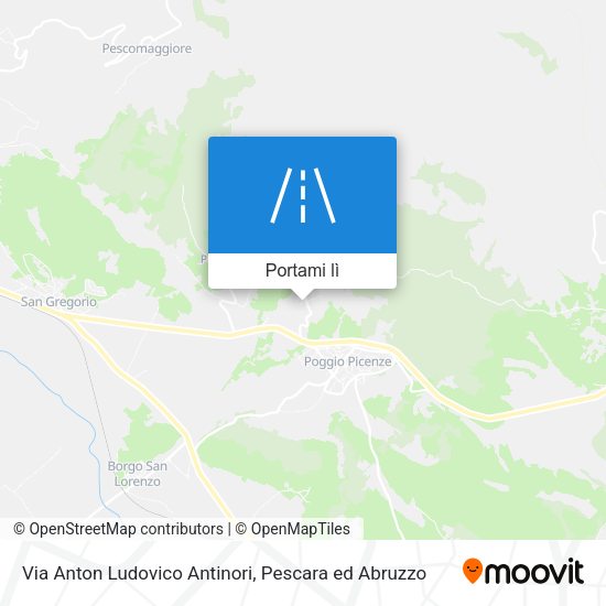 Mappa Via Anton Ludovico Antinori