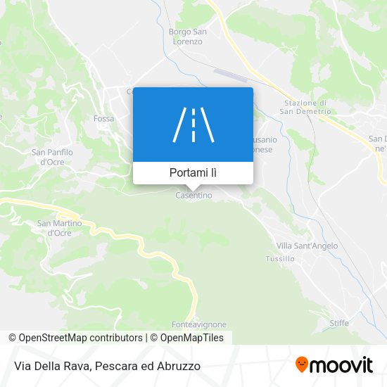 Mappa Via Della Rava